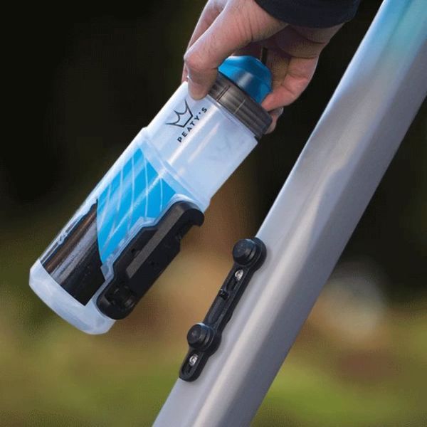 Фляга Peaty's x Fidlock Lockin Bottle, Mountains / Clear, 600ml PBTL-MTN-CLR-600-12 фото
