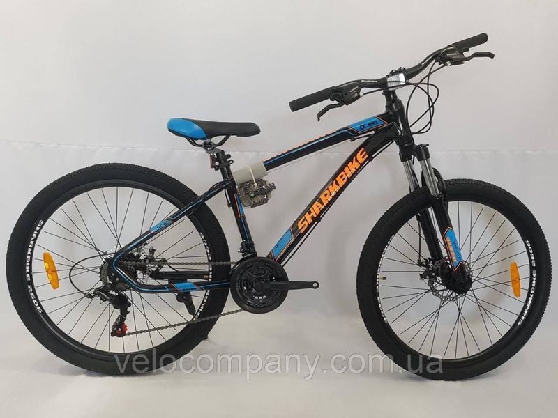 Гірський велосипед Shark Bike 2606 26" рама 16 чорний 2606 Al 26/16 чорний фото