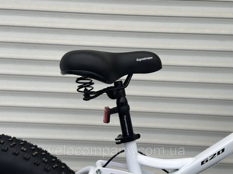 Велосипед Фетбайк (Fatbike) Toprider 620 26" білий Fatbike 620 26"/17 білий фото