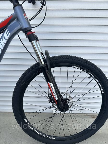 Гірський велосипед Shark Bike 27501 27.5" рама 13.5 сірий 27501 Al 27.5/13.5 сірий фото