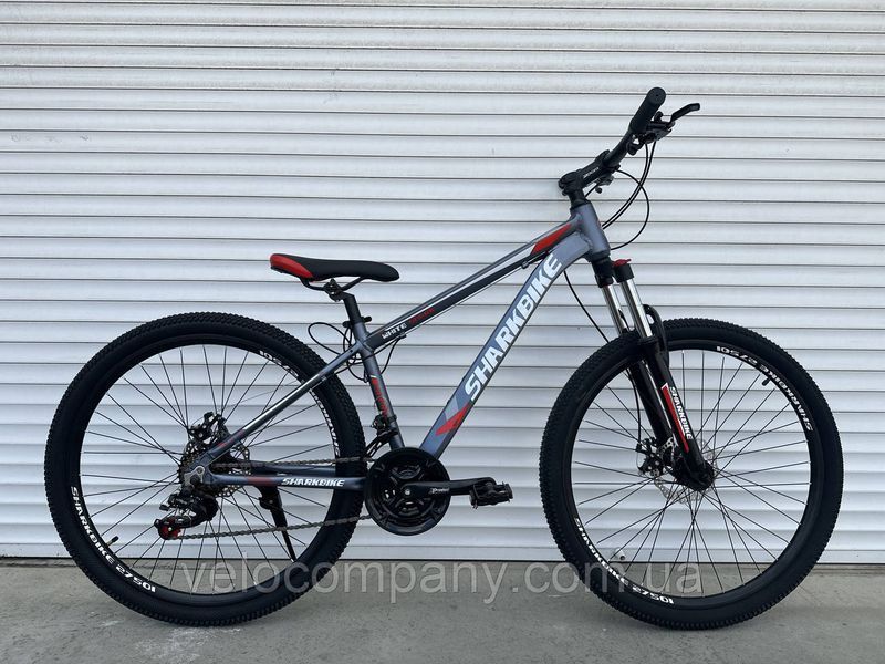 Гірський велосипед Shark Bike 27501 27.5" рама 13.5 сірий 27501 Al 27.5/13.5 сірий фото