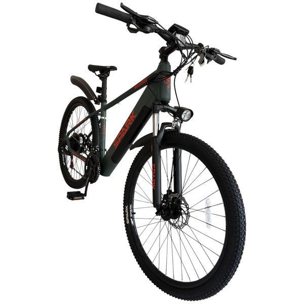 Велосипед з електромотором SPARK E-MTB SHADOW 15" 48V/500W/12,8Ah Хакі 239954 фото