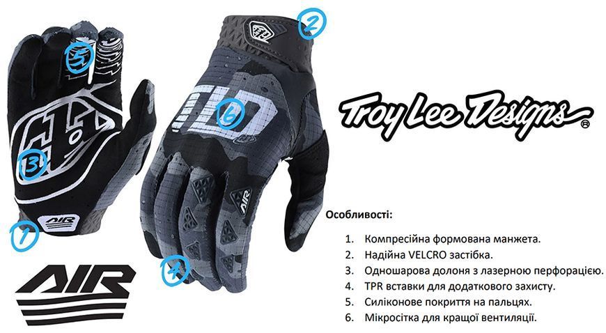 Вело Рукавички TLD AIR GLOVE [FLO YELLOW] S 404785062 фото