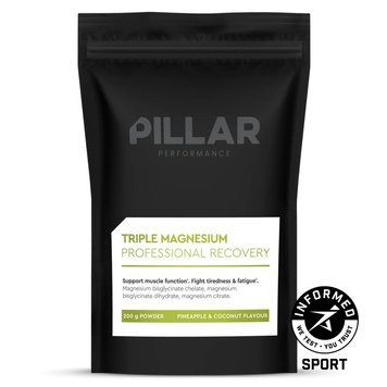 Магній PILLAR Performance Triple Magnesium ананас-кокос 200г (дой-пак) SPRO-14-49 фото