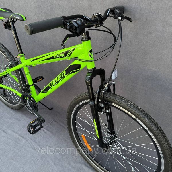Гірський велосипед Viper Extreme V-brake 26" FR/D рама 14 зелений Extreme V-brake 26/14 зел фото