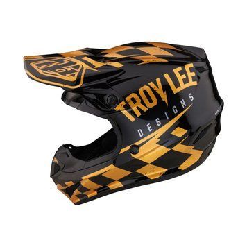Мотошолом TLD SE4 POLYACRYLITE HELMET RACE SHOP [BLACK/GOLD] L 109042003 фото