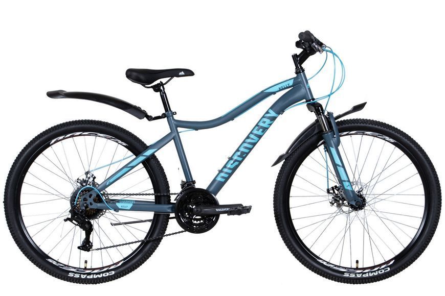 Велосипед 26" Discovery KELLY AM DD 2022 рама 16" Черно-фиолетовый 3143900611 фото