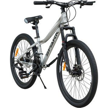 Велосипед SPARK SKADI (колеса - 24", сталева рама - 12") Cірий 240097 фото
