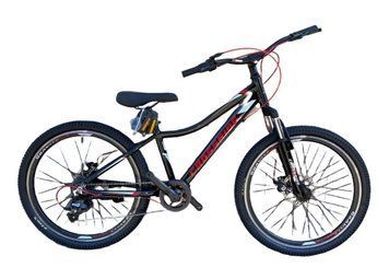 Велосипед детско-подростковый CROSSRIDE Cross 24" AL рама 13" Черно-красный 3143900779 фото