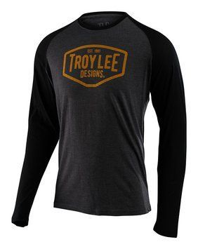 Футболка TLD Motor Oil L/S Raglan (char/blk) Розмір XL 768811012 фото