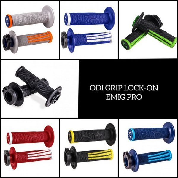 Мото Гріпси ODI EMIG PRO MX V2 Lock-On Grip - GRAPHITE H36EPHG фото