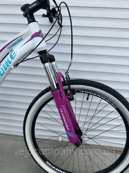 Міський дорожній велосипед Shark Bike 2402 24" рама 12.5 сіро-помаранчевий 2402 Al 24/12.5 с-помар фото