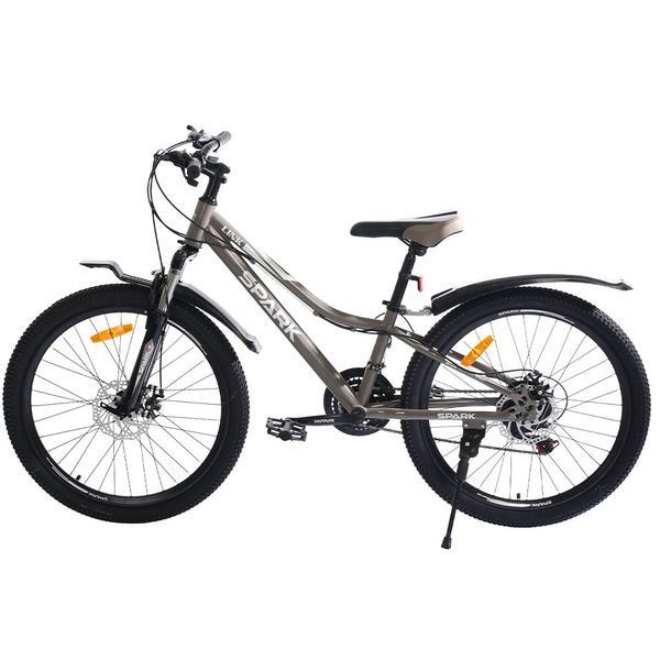 Велосипед SPARK LINK (колеса - 24", сталева рама - 11") Сірий 239218 фото