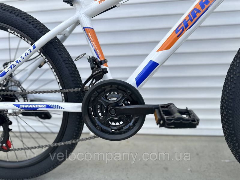 Гірський підлітковий велосипед Shark Bike 2401 24" рама 15 салатовий 2401 Al 24/15 салатовий фото