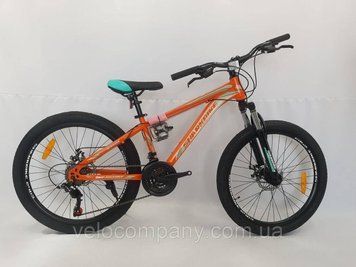 Гірський підлітковий велосипед Shark Bike 2403 24" рама 12,5 помаранчевий 2403 24/12.5 помаранч фото