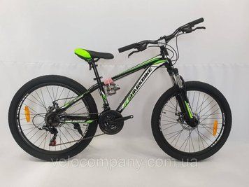 Гірський підлітковий велосипед Shark Bike 2403 24" рама 12,5 чорний 2403 24/12.5 чорний фото