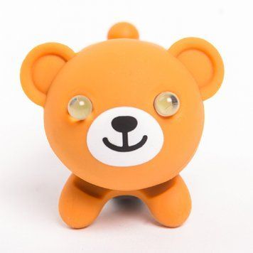 Мигалка для дитячого велосипеда Zoonimal Ведмідь, LED, на кермо. Світіння: Білий Z216_6DF-BE фото