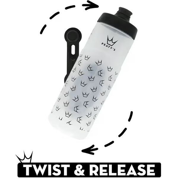 Фляга Peaty's x Fidlock Lockin Bottle, Crown / Smoke, 750ml PBTL-LGO-SMK-750-12 фото