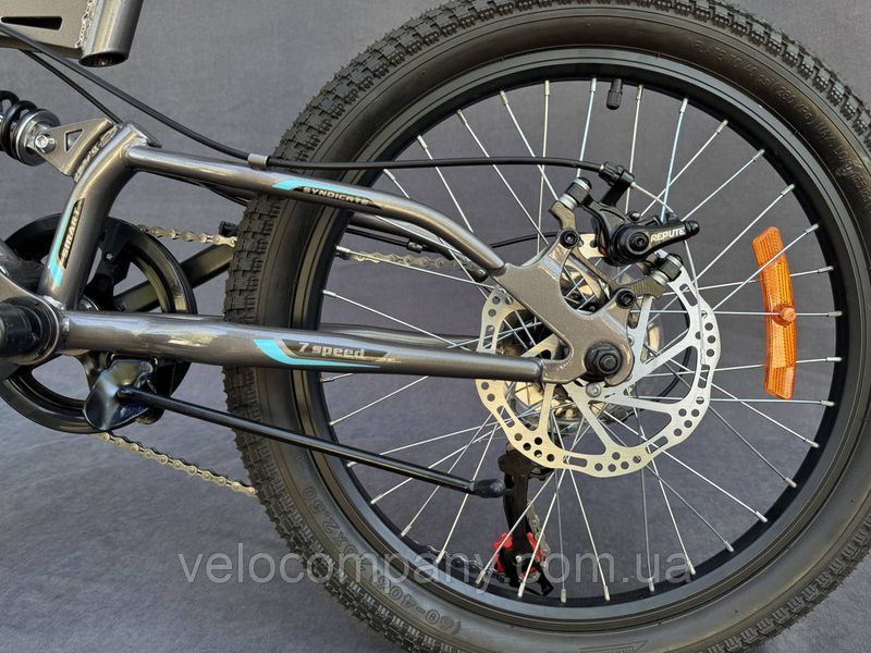 Дитячий велосипед Crosser Smart 20" GFR/D рама 12 сіро-блакитний Crosser Smart 20/12 блак фото