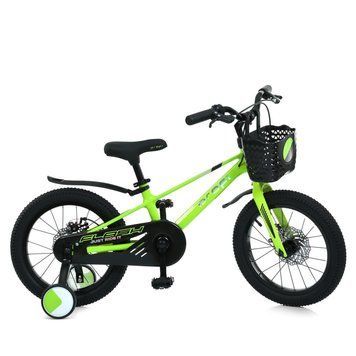 Велосипед дитячий Flash MB 1683 NEON GREEN, колеса 16 дюймів 53761 фото