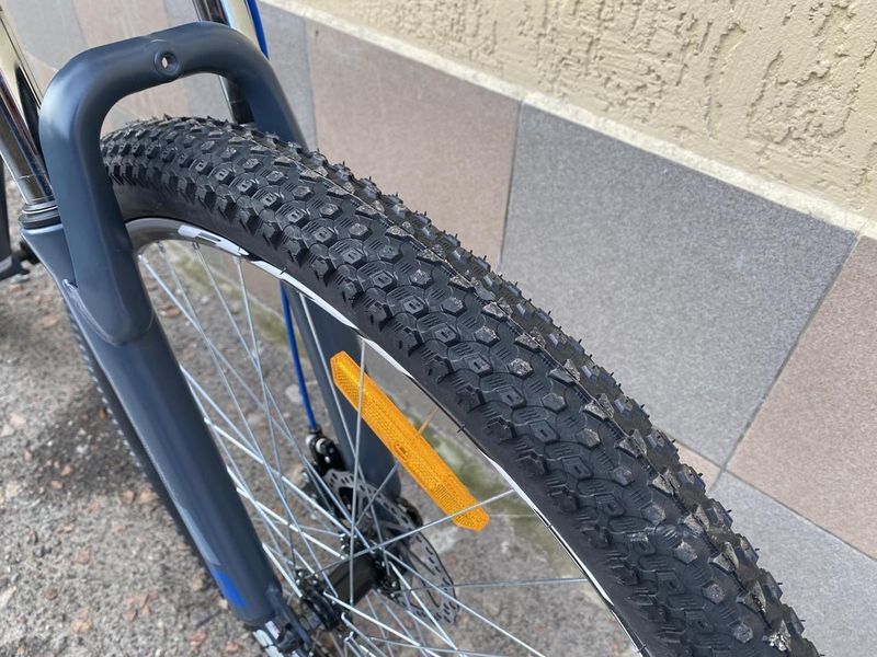 Велосипед 29" DISCOVERY TREK AM DD 2022 рама 19" Темно-серый с синим 3143900638 фото