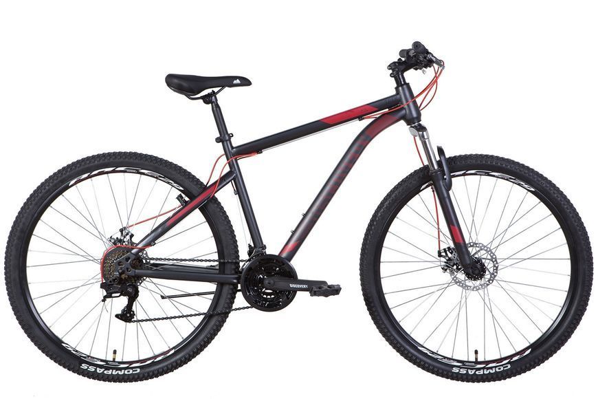 Велосипед 29" DISCOVERY TREK AM DD 2022 рама 19" Темно-серый с синим 3143900638 фото