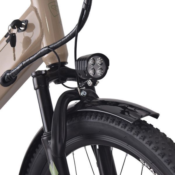 Велосипед з електромотором SPARK E-CITY EASY GO 17" 48V/500W/12,5Ah Бежевий 239961 фото