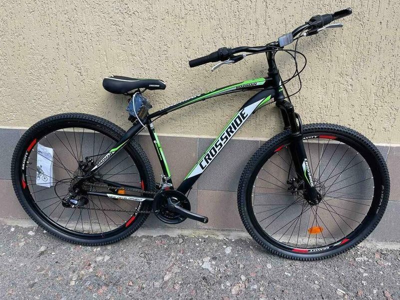 Велосипед 29" CROSSRIDE MADMAN рама 21" Черно-салатовый 3143900687 фото