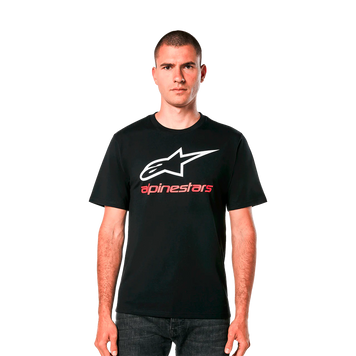 Футболка Alpinestars ALWAYS 2.0 CSF TEE BLACK/WHITE/RED, L 1214-73106-1232-L фото
